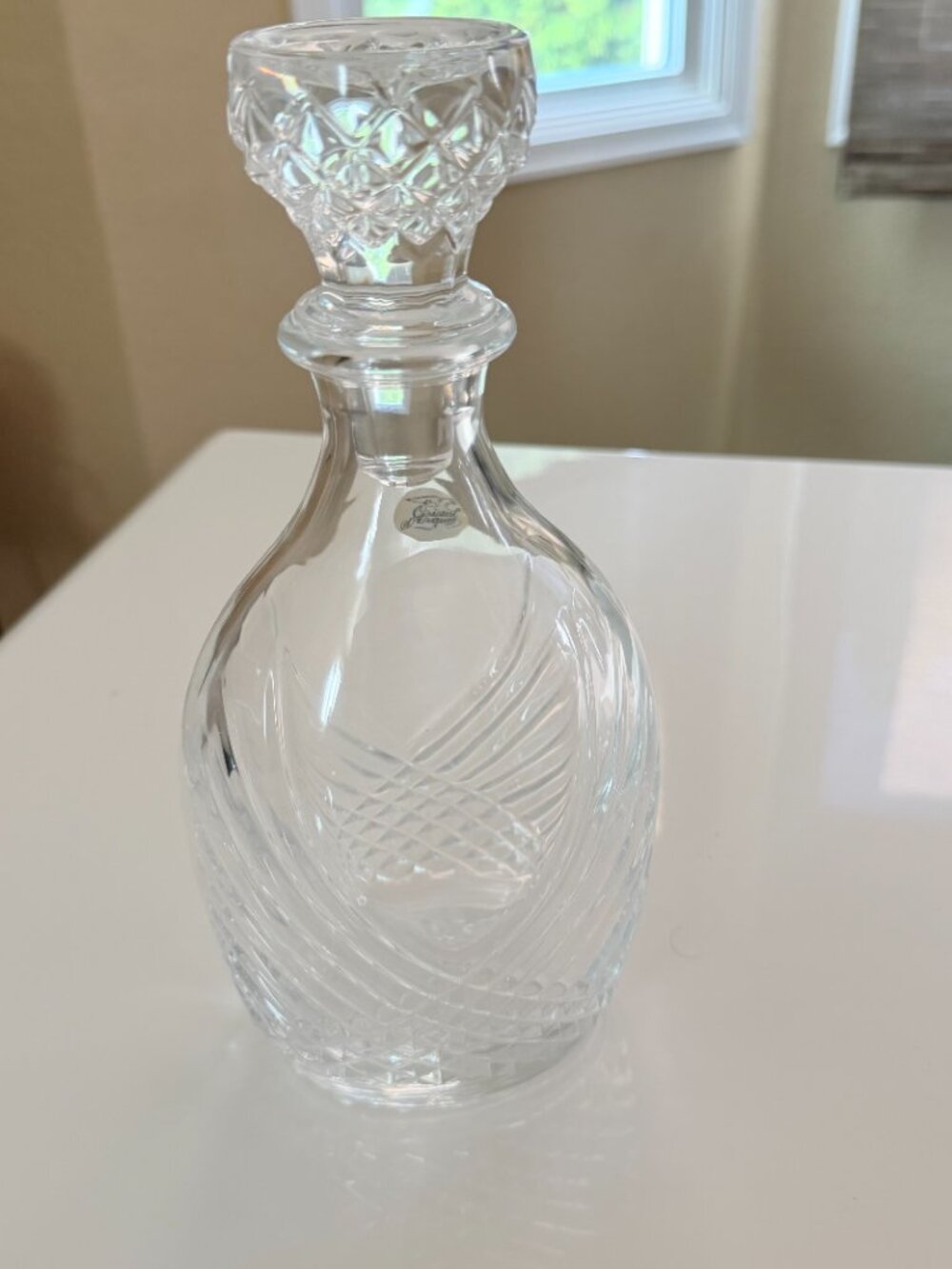 Vintage Liquor Decanter Cristal D'Arques Garanti France 24% Lead Crystal 9 3/4” - Picture 5 of 7
